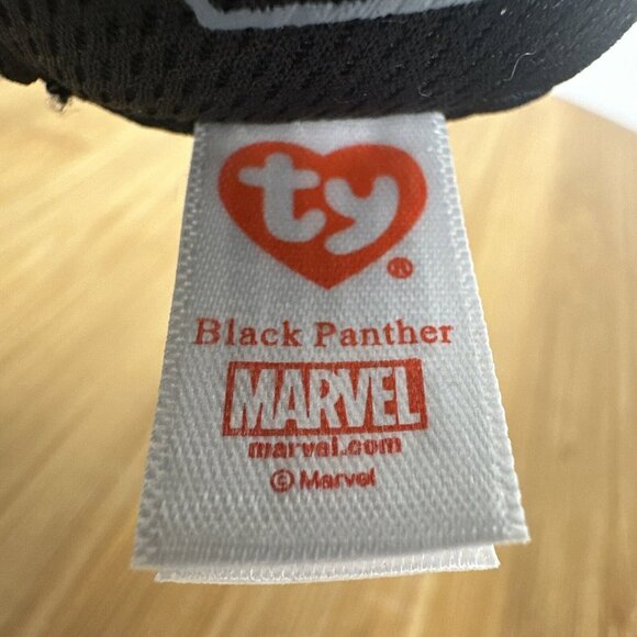 TY Beanie Baby 6" Black‎ Panther Marvel Plush Stuffed Animal Toy - Picture 8 of 10